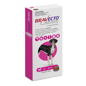 Bravecto For Very Large Dogs (40-56kg) Pink - 1 Pack