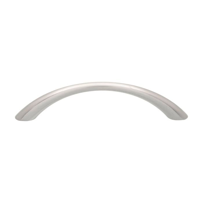 Prestige 112mm Brushed Nickel Tapered Bow Handle - 96mm Brushed Nickel