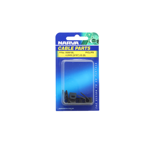 Narva 4.3mm (3/16") Black UV Weather Resistant Nylon Cable Clamps (P-Clips) - 5 Pack