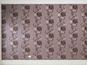 Beautiful wall with cute wallpaper.