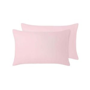 Vintage Design Homewares 48cm x 73cm Blush Set of 2 French Linen Standard Pillowcase