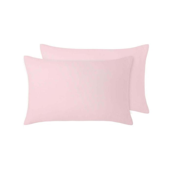 Vintage Design Homewares 48cm x 73cm Blush Set of 2 French Linen Standard Pillowcase