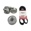 Drive Belt, Tensioner, Idler for Mitsubishi Grandis BA Lancer CH Outlander ZF 4G69 2.4L