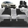 6D Diamond Car Floor Mats for Skoda Octavia 2013-2020-Full Set-Black-Outback GT