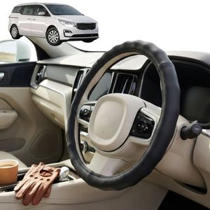 Australian Goose Steering Wheel Cover for Kia Carnival 2015 - 2020 (YP) Circle Black