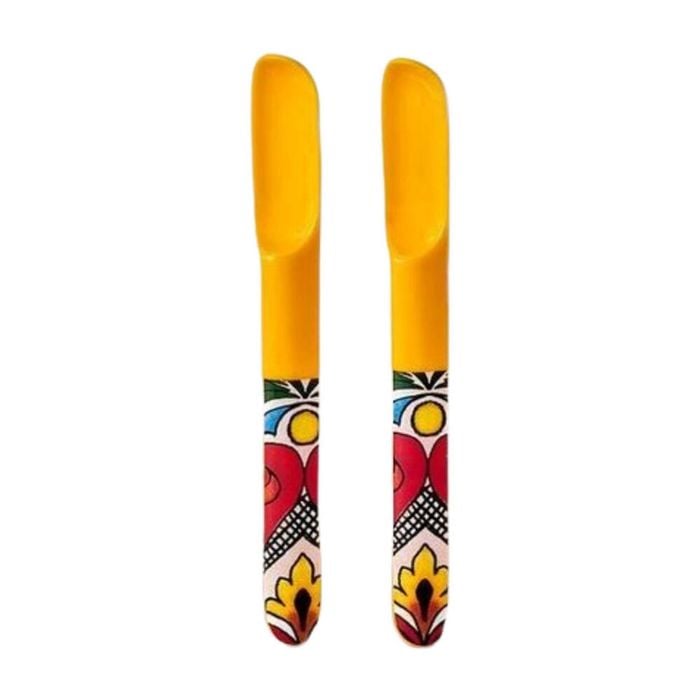 2pc Prepara Melamine Tortilla Taco Serving Spoon Set 18cm Yellow