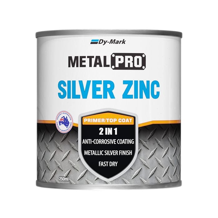 Dy-Mark 250ml Silver Zinc MetalPro Metal Paint - 250ml