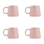 4PK Splosh Heartfelt Mum 440ml Stoneware Mug Coffee/Tea Cup - Pink