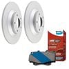 Rear Bendix Brake Pads DB2227-4WD + Rotors for Mazda CX-5 KE 2.0L 2.2L 2012-2017