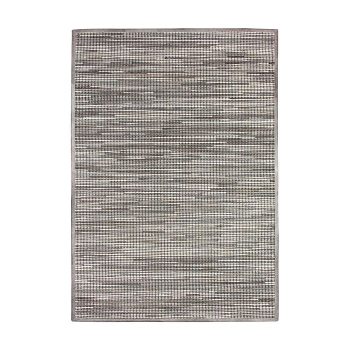 Colorscope contemporary indoor rug premium soft hide leather grey 200x300cm