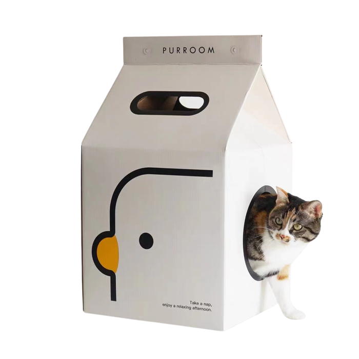 Purroom Little Chick Series - Milk Box Cat Scratcher
