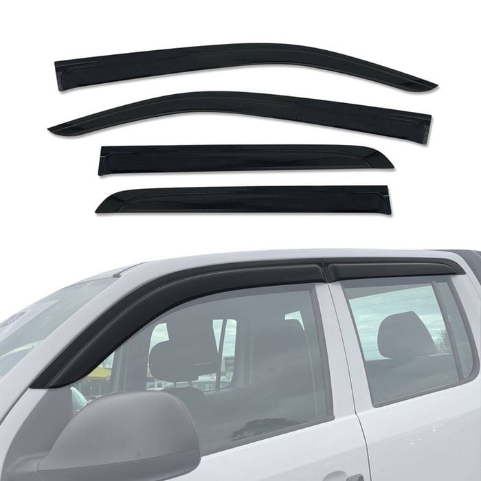 AUSGO Luxury Weather Shields for Volkswagen Amarok 2H Series Dual Cab 2009-2022 Weathershields Window Visors Wind Deflectors