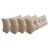 SOGA 4x 120cm Beige Wedge Pillows