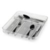 Madesmart Clear Soft Grip 6 Compartment Cutlery Tray