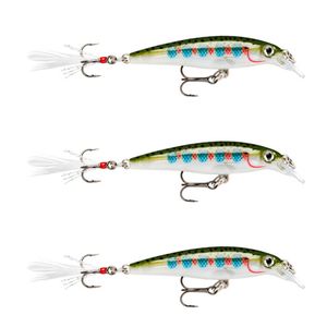3x Rapala 8cm X Rap Jerkbait/Slashbait Hard Body Fishing Lures - Rainbow Trout
