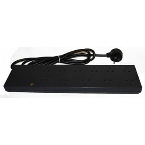 HPM 12 Outlet Powerboard with Transformer Spacings Charcoal