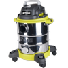 Ryobi 20L Stainless Steel Wet and Dry Workshop Vacuum RVC-1220I-G