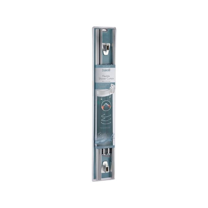 Barelli Flexible Curtain Rail - Alloy Chrome 3 Metres