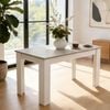 Dining Table Rectangular Wooden 120M-Grey&White