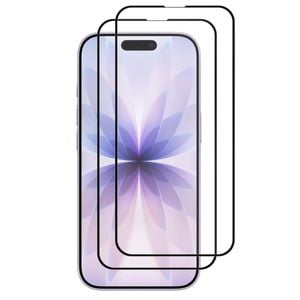 2 Pack MEZON Apple iPhone 17 (6.3") Full Cover Tempered Glass Screen Protectors