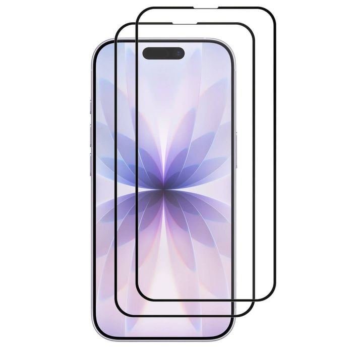 2 Pack MEZON Apple iPhone 17 (6.3") Full Cover Tempered Glass Screen Protectors