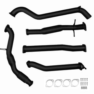 Ignite Exhausts Turbo Back For Mazda Bt50 3.2l 3" Cat & Hotdog Black Aluminised Steel