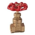 Kinetic 15mm Brass Universal Thread Gate Valve