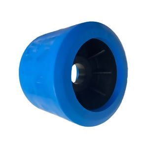 Sunrise Wobble Smooth Roller 4" 20mm Bore  - Blue - Wr4sbl