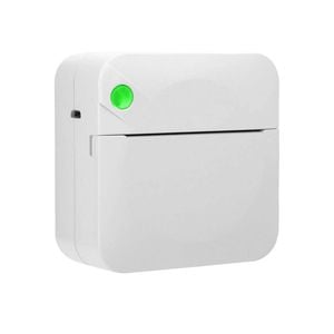 Social Hike Portable Mini Printer White - Inkless Bluetooth Phone Pocket Thermal Printing
