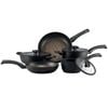 5pc Essteele Per Salute Non-Stick Saucepan/Skillet/Satuese Cookware Set Black