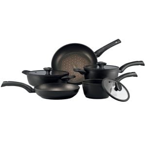 5pc Essteele Per Salute Non-Stick Saucepan/Skillet/Satuese Cookware Set Black