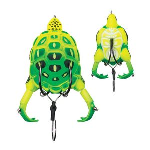 Lunkerhunt Prop Turtle 3/4oz Topwater Soft Plastic Fishing Lure 03 Neon