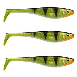 3x Rapala Soft Peto 22cm Paddle Tail Shad Lures - Live Perch