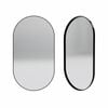 Forme 900mm Black Oval Framed Mirror