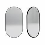 Forme 900mm Black Oval Framed Mirror