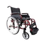 Deluxe Wheelchair Height Adjustable Red