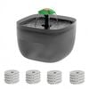 Yes4pets 2l Automatic Electric Pet Water Fountain Dog Cat Black 17x Filters