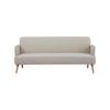 Merlin 3 Seater Sofa Futon Bed Fabric Lounge Couch - Beige