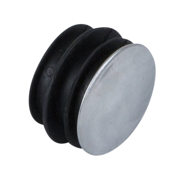 Flexi Storage Stainless Steel Hanging Rod End Covers - 4 Pack