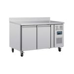 Polar U-Series 2 Door Counter Fridge with Upstand 282Ltr