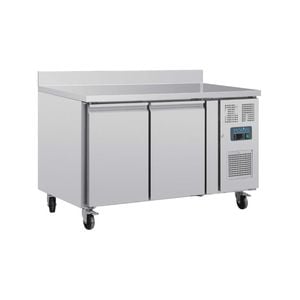 Polar U-Series 2 Door Counter Fridge with Upstand 282Ltr