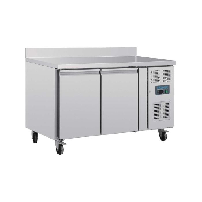 Polar U-Series 2 Door Counter Fridge with Upstand 282Ltr