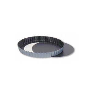 Matfer Bourgeat Exopan Fluted Tart Mould - 240mm, Non-Stick, Removable Base
