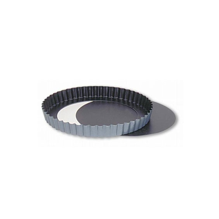 Matfer Bourgeat Exopan Fluted Tart Mould - 240mm, Non-Stick, Removable Base