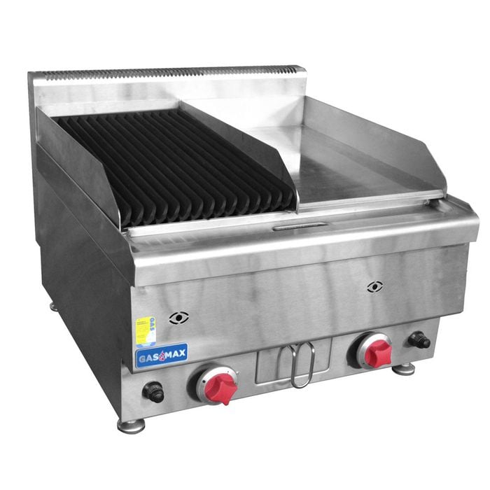 Gasmax Gasmax Benchtop Lpg Gas Combo 1/2 Char & 1/2 Griddle  - Benchtop Grills (jus-trgh60lpg)