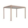 Coolaroo 3m x 4m White & Wood Effect Fairhaven Motorised Gazebo
