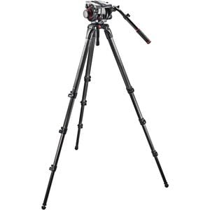 Manfrotto 536 Carbon Fiber Tripod with 509HD Video Head and Padded Carry Bag