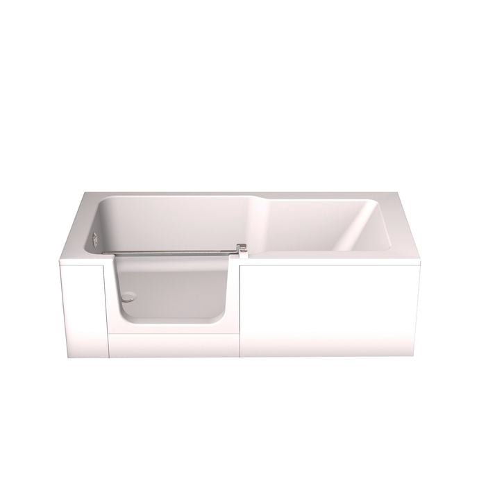 DuART by Dell'arte 1700 x 750mm Left Handed 2 In 1 Walk In Bath With Showering Unit Option