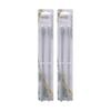 2x 2pc Appetito Silicone Straw Cleaning Brush Set 0.6mm & 0.8mm Light Grey