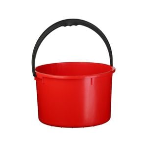 IP Plastics 13L Red Round Bucket